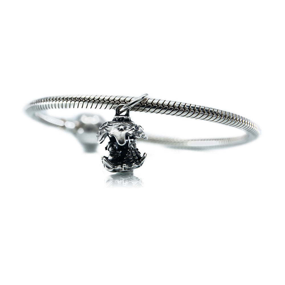 Aurora Charm Happy Christmas Ornament Charm silver sterling-silver Bead by The Alternative Bead. Your official Aurora Charm Retailer from Germany