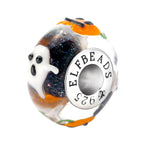 Elfbeads Haunted Harvest black; white; orange glass Bead by The Alternative Bead. Your official Elfbeads Retailer from Germany