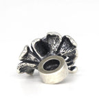 VIP-CHARMS 2 Flowers Charm Bead silver sterling-silver Spacer by The Alternative Bead. Your official VIP-CHARMS Retailer from Germany