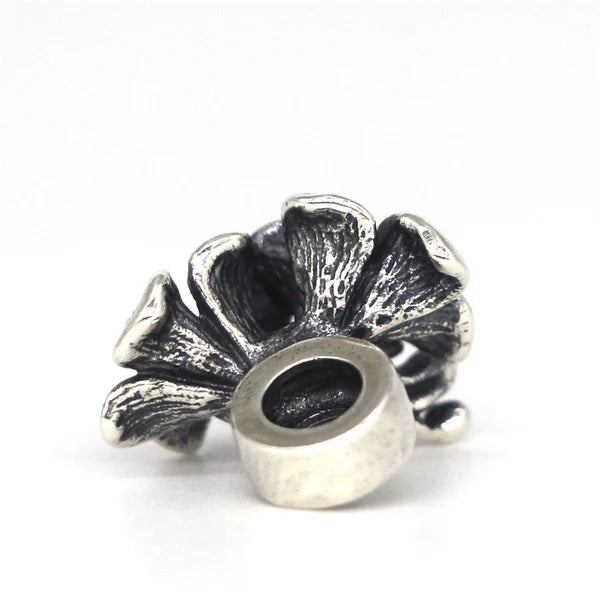 VIP-CHARMS 2 Flowers Charm Bead silver sterling-silver Spacer by The Alternative Bead. Your official VIP-CHARMS Retailer from Germany
