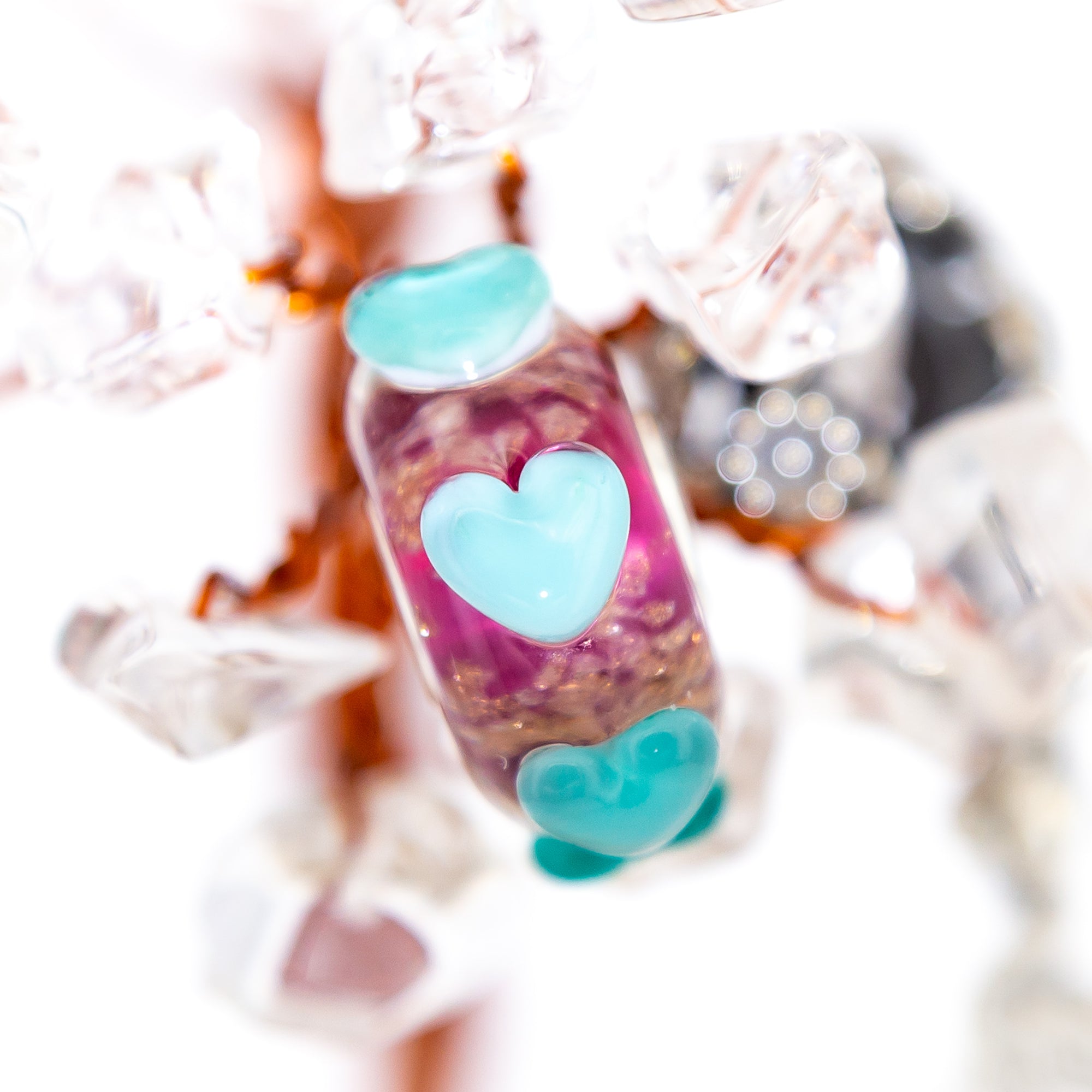 Elfbeads Hearts Of Winter  glass Bead by The Alternative Bead. Your official Elfbeads Retailer from Germany