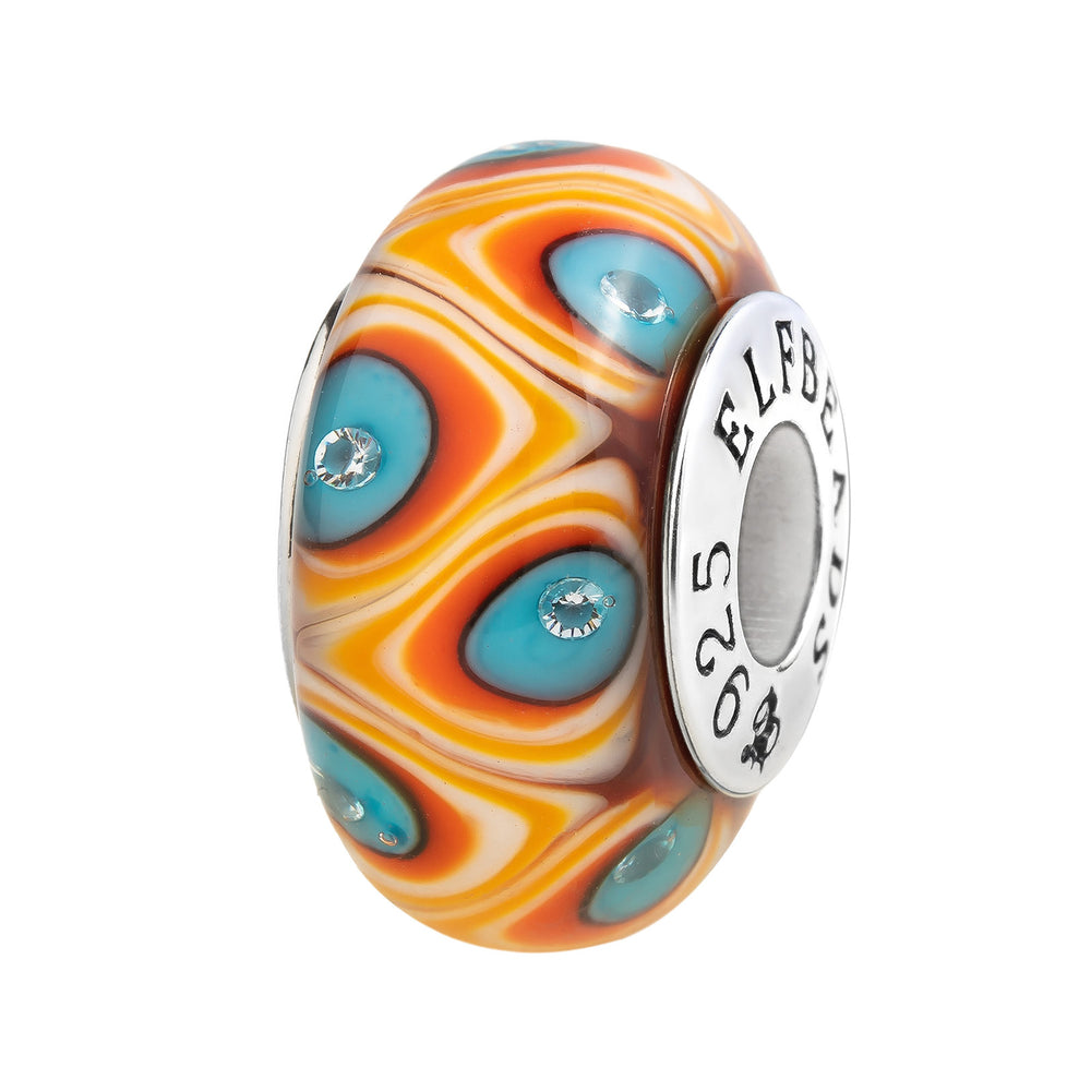 Elfbeads Heaven Bird Feather Monroe  glass Bead by The Alternative Bead. Your official Elfbeads Retailer from Germany