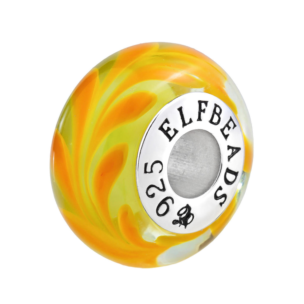 Elfbeads Heaven Bird Feather Sprout  glass Bead by The Alternative Bead. Your official Elfbeads Retailer from Germany