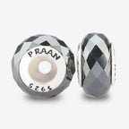 Praan Hematite Stopper Charms black natural-stone Stopper by The Alternative Bead. Your official Praan Retailer from Germany