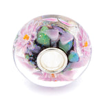 Elfbeads Heritage Flowerpainting Donut  glass Bead by The Alternative Bead. Your official Elfbeads Retailer from Germany