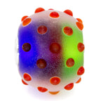 Elfbeads Holiday Ornament World Dewdrops Frost red; blue; green glass Bead by The Alternative Bead. Your official Elfbeads Retailer from Germany