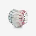 Praan Italiano Heart Charm multicolor mother-of-pearl Bead by The Alternative Bead. Your official Praan Retailer from Germany