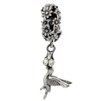 Elfbeads Hummingbird Flower Dangle silver sterling-silver Dangle by The Alternative Bead. Your official Elfbeads Retailer from Germany