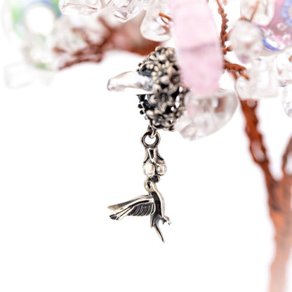  Elfbeads Hummingbird Flower Dangle Dangle by The Alternative Bead 