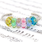 Elfbeads Lavender Gold Lilies Monroe  glass Bead by The Alternative Bead. Your official Elfbeads Retailer from Germany