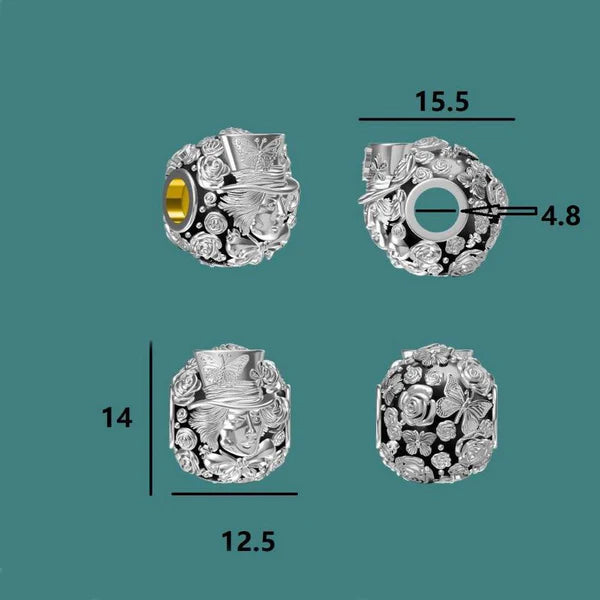 VIP-CHARMS Hatter Charm silver sterling-silver Bead by The Alternative Bead. Your official VIP-CHARMS Retailer from Germany