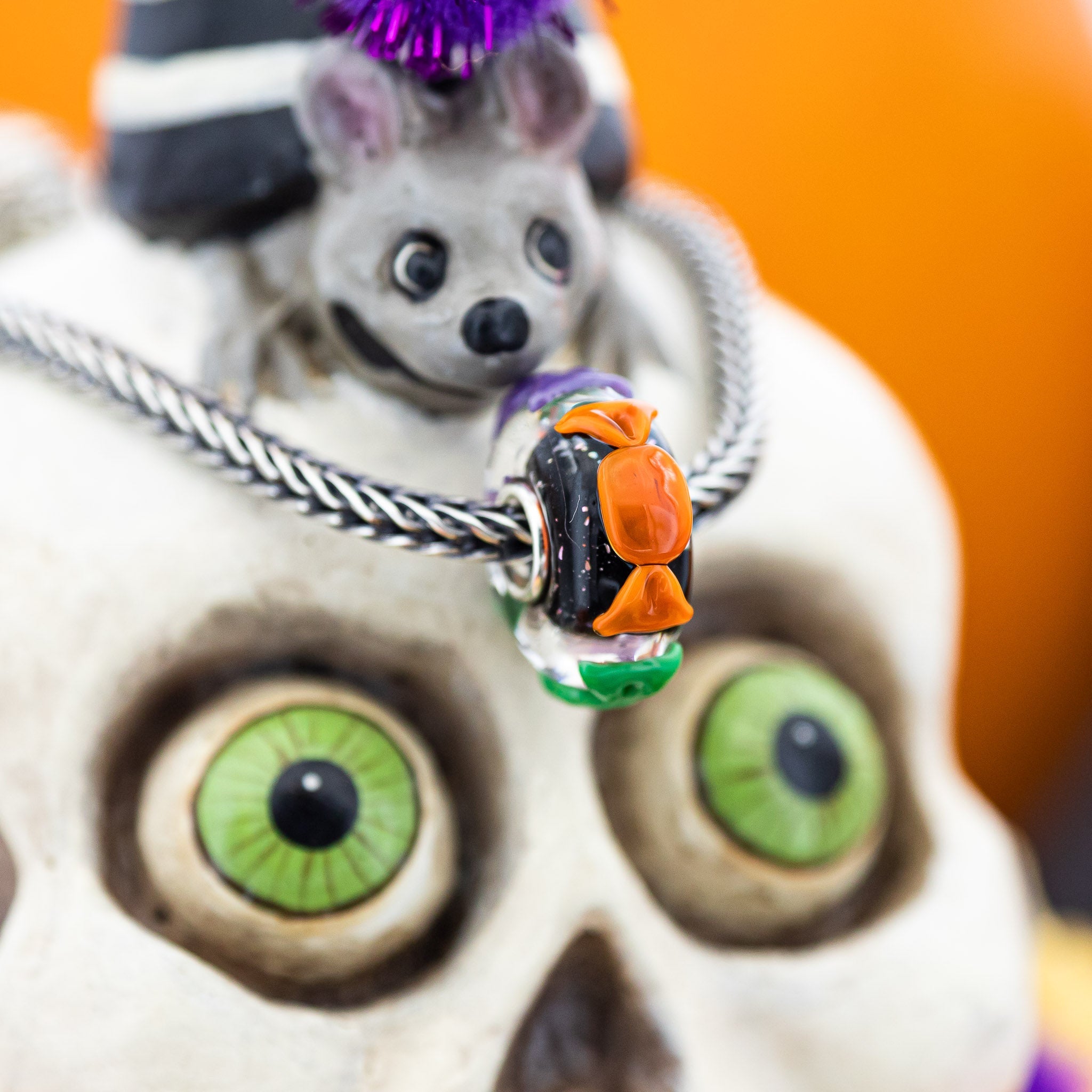 Elfbeads Trick Or Treat  glass Bead by The Alternative Bead. Your official Elfbeads Retailer from Germany