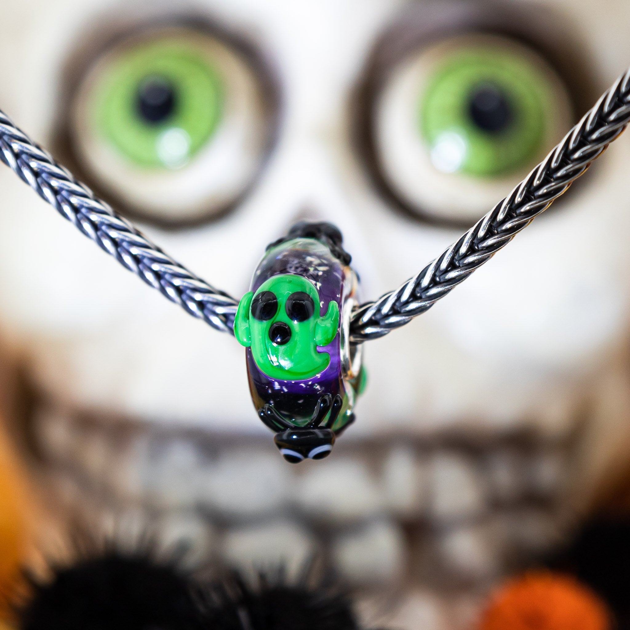Elfbeads Spiders Ghosts Dark Night  glass Bead by The Alternative Bead. Your official Elfbeads Retailer from Germany