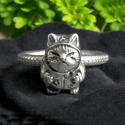 Cat in Pajamas Charm Bead