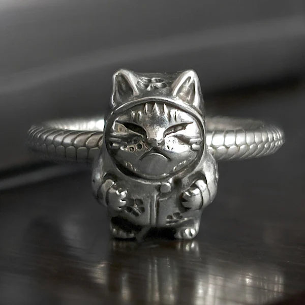 Cat in Pajamas Charm Bead