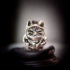 VIP-CHARMS Cat in Pajamas Charm Bead silver sterling-silver Bead by The Alternative Bead. Your official VIP-CHARMS Retailer from Germany