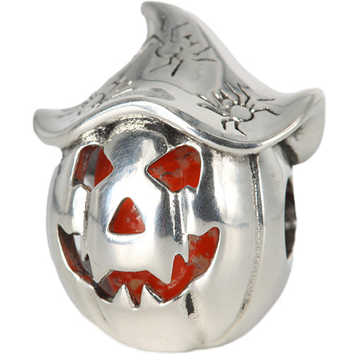 Ogerbeads Mr. Pumpkin – Glass Bead Excluded silver sterling-silver Bead by The Alternative Bead. Your official Ogerbeads Retailer from Germany