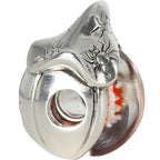 Ogerbeads Mr. Pumpkin – Glass Bead Excluded silver sterling-silver Bead by The Alternative Bead. Your official Ogerbeads Retailer from Germany