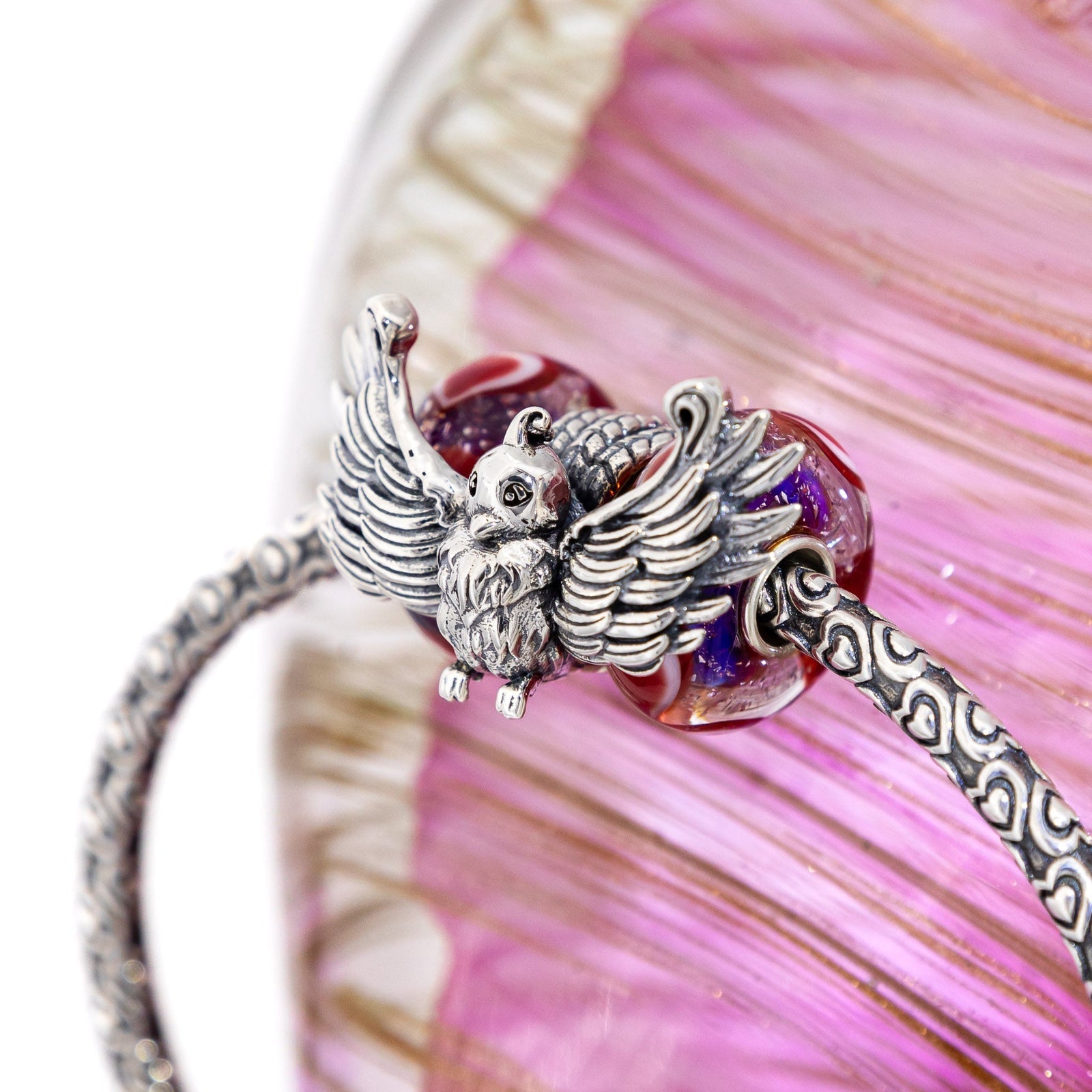 Elfbeads Ice Bird silver sterling-silver Stopper by The Alternative Bead. Your official Elfbeads Retailer from Germany