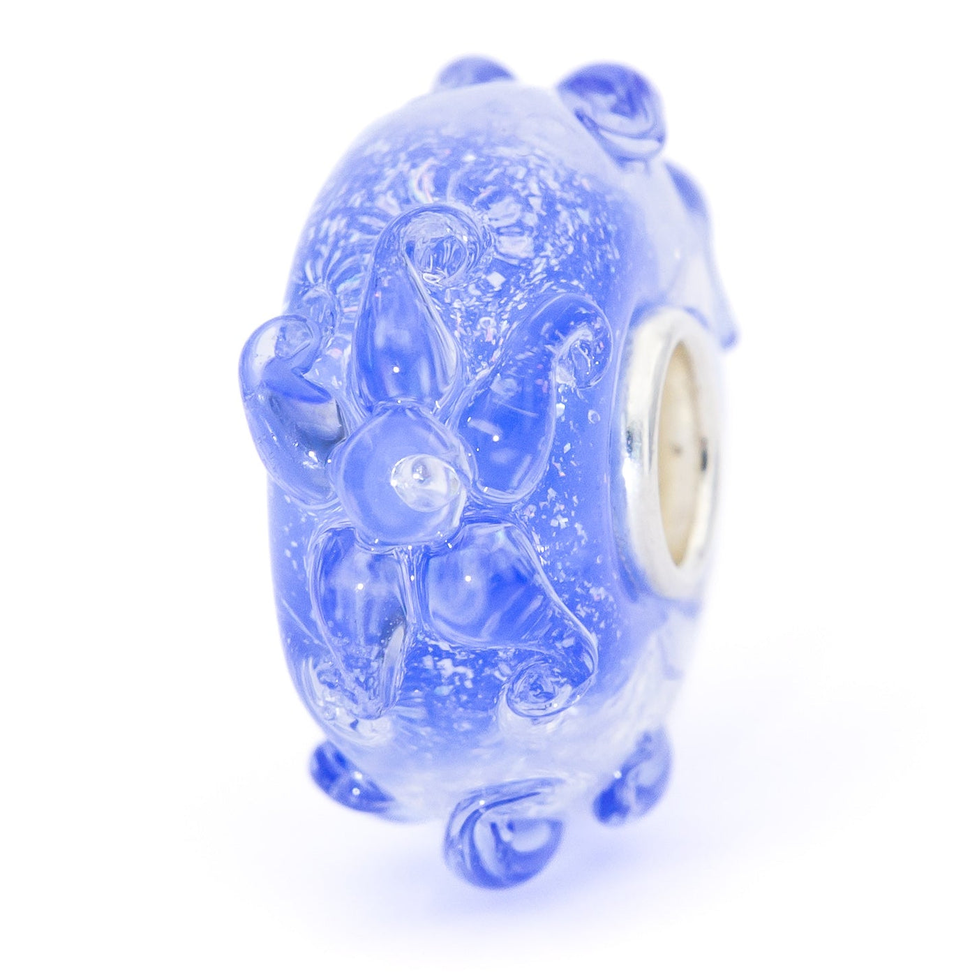  Elfbeads Ice Blue Edelweiss Charm by The Alternative Bead 