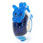Elfbeads Ice Dragon blue; silver glass Bead by The Alternative Bead. Your official Elfbeads Retailer from Germany