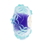 Elfbeads Icy Blue Flowertwig Frost  glass Bead by The Alternative Bead. Your official Elfbeads Retailer from Germany