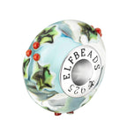 Elfbeads Icy Sky Poinsettia silver; blue glass Bead by The Alternative Bead. Your official Elfbeads Retailer from Germany