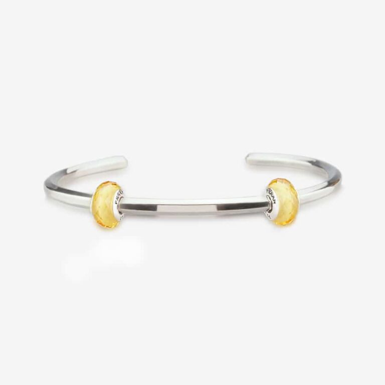 Praan Illuminating Yellow Crystal Stopper Charms silver sterling-silver Stopper by The Alternative Bead. Your official Praan Retailer from Germany