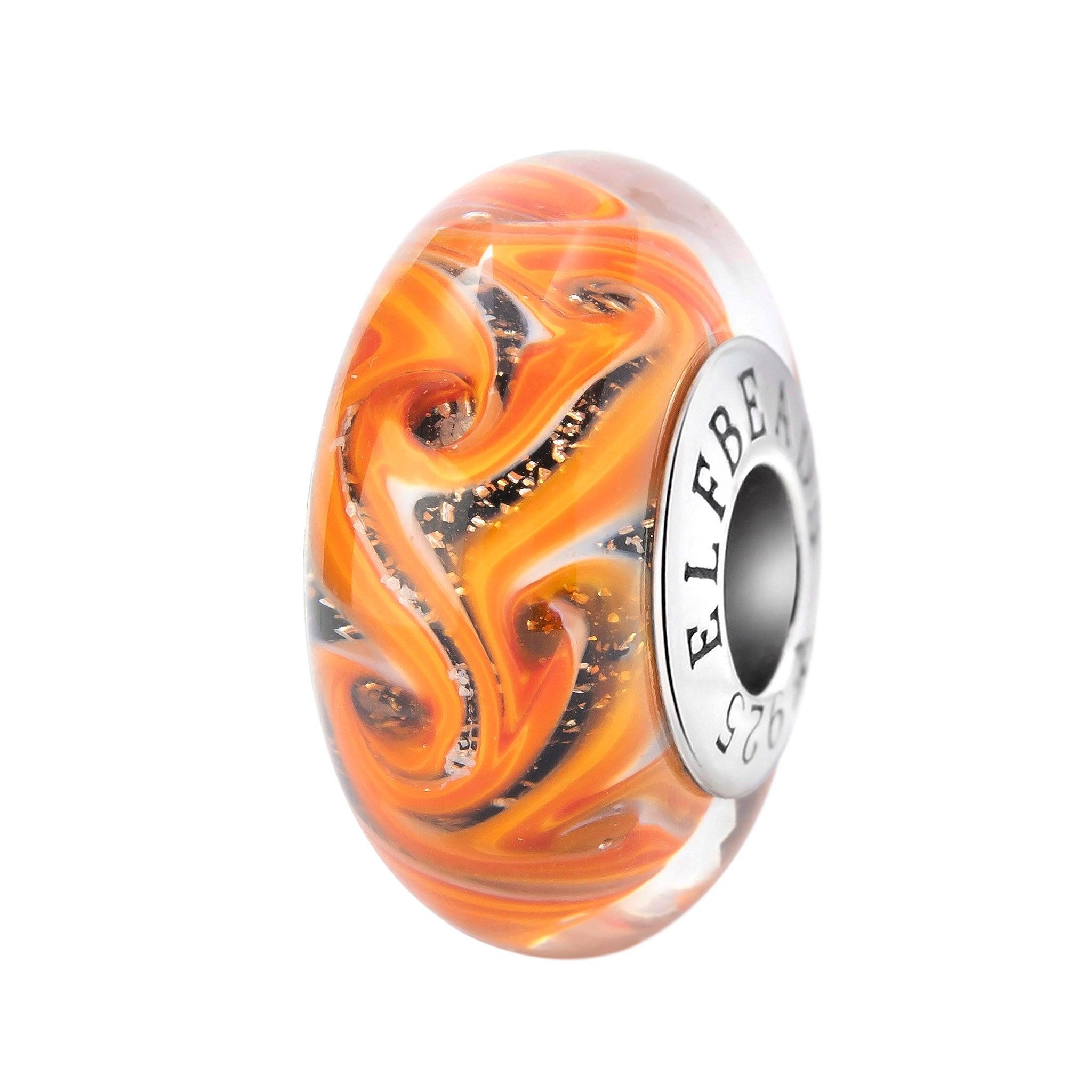 Elfbeads Inferno Spellfire orange glass Bead by The Alternative Bead. Your official Elfbeads Retailer from Germany