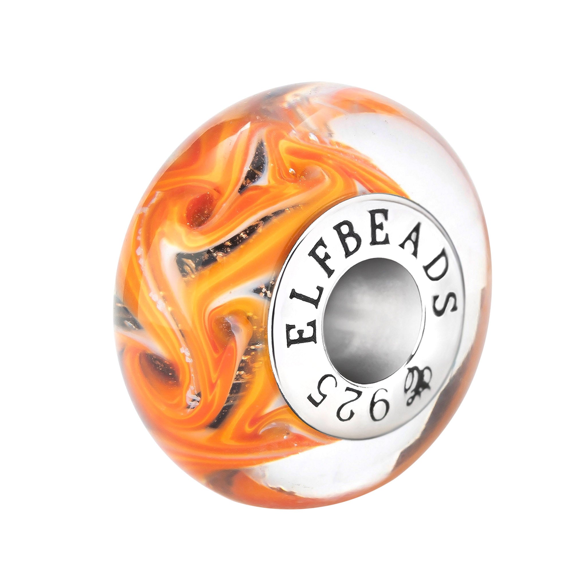 Elfbeads Inferno Spellfire orange glass Bead by The Alternative Bead. Your official Elfbeads Retailer from Germany