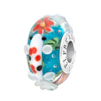 Elfbeads Koi Flowerpond-Crimson Lily Blossom blue glass Bead by The Alternative Bead. Your official Elfbeads Retailer from Germany