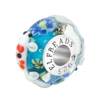 Elfbeads Koi Flowerpond-Sapphire Lily Blossom blue glass Bead by The Alternative Bead. Your official Elfbeads Retailer from Germany