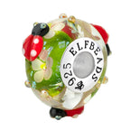 Elfbeads Ladybug Serenity Bloom green glass Bead by The Alternative Bead. Your official Elfbeads Retailer from Germany