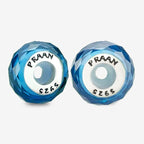 Praan Lake Blue Crystal Stopper Charms blue crystal Stopper by The Alternative Bead. Your official Praan Retailer from Germany