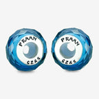 Praan Lake Blue Crystal Stopper Charms blue crystal Stopper by The Alternative Bead. Your official Praan Retailer from Germany