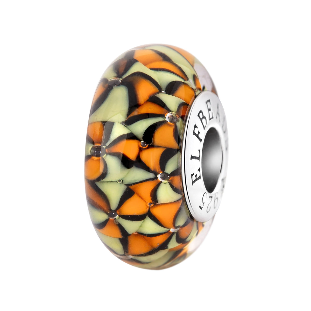 Elfbeads Lantern Anatomy orange; glow-in-the-dark glass Bead by The Alternative Bead. Your official Elfbeads Retailer from Germany