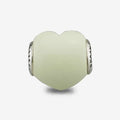 Praan Lemon Australia Chrysoprase Heart Charm green natural-stone Bead by The Alternative Bead. Your official Praan Retailer from Germany