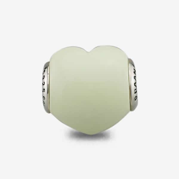Praan Lemon Australia Chrysoprase Heart Charm green natural-stone Bead by The Alternative Bead. Your official Praan Retailer from Germany