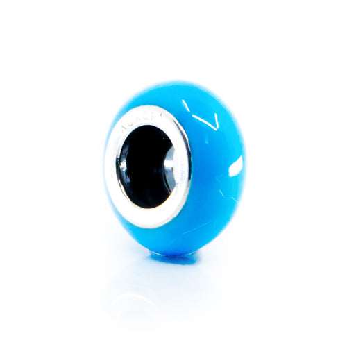 Aurora Charm Blue Universal Enamel Stopper blue sterling-silver; enamel Stopper by The Alternative Bead. Your official Aurora Charm Retailer from Germany