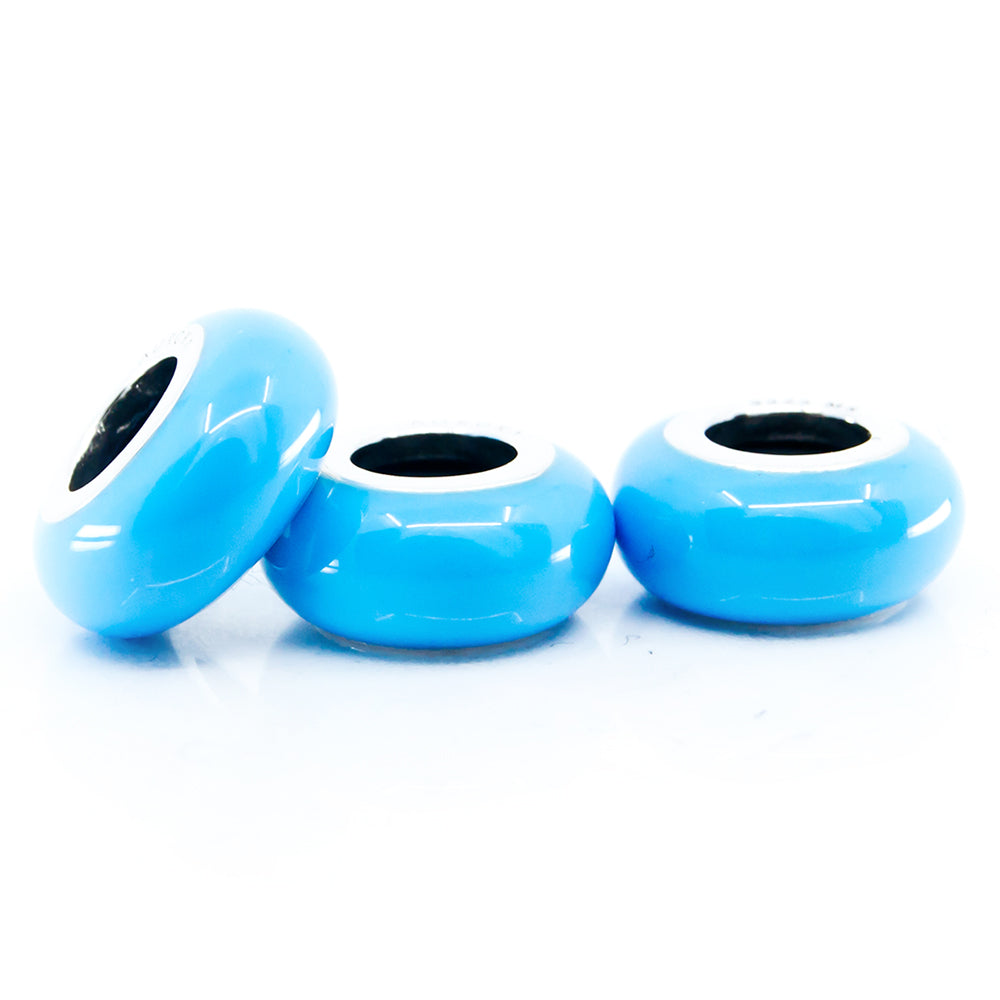 Aurora Charm Blue Universal Enamel Stopper blue sterling-silver; enamel Stopper by The Alternative Bead. Your official Aurora Charm Retailer from Germany