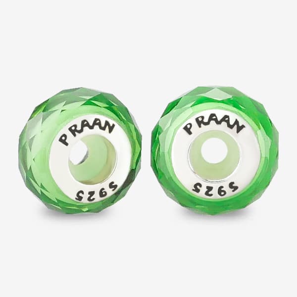 Praan Lima Emerald Green Crystal Stopper Charms green crystal Stopper by The Alternative Bead. Your official Praan Retailer from Germany