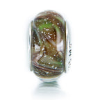 Aurora Charm Fly with the Angels - Limited Edition Murano Glass Bead brown; green glass Bead by The Alternative Bead. Your official Aurora Charm Retailer from Germany