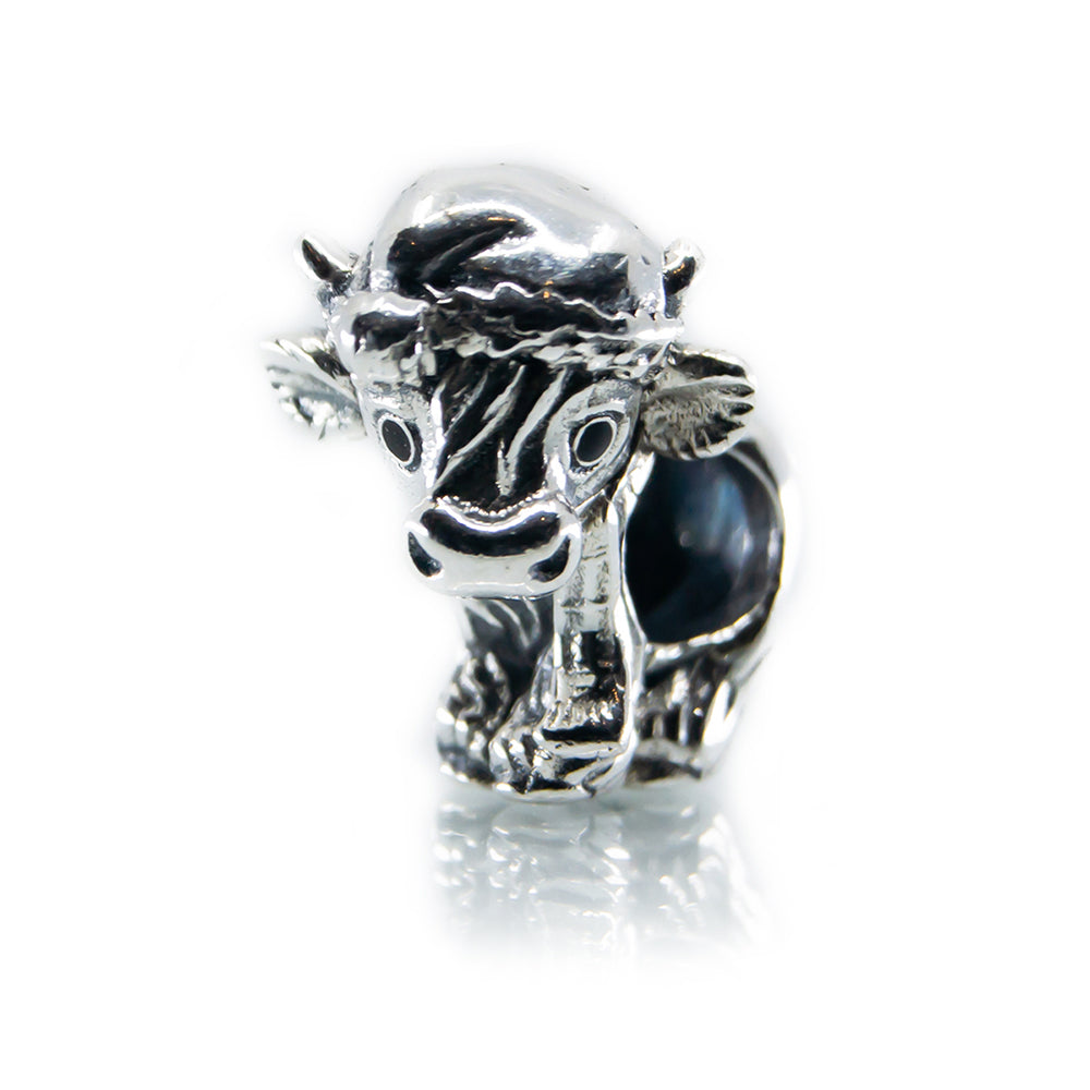 Aurora Charm Limited Edition – Scotch the Christmas Cow silver sterling-silver Bead by The Alternative Bead. Your official Aurora Charm Retailer from Germany