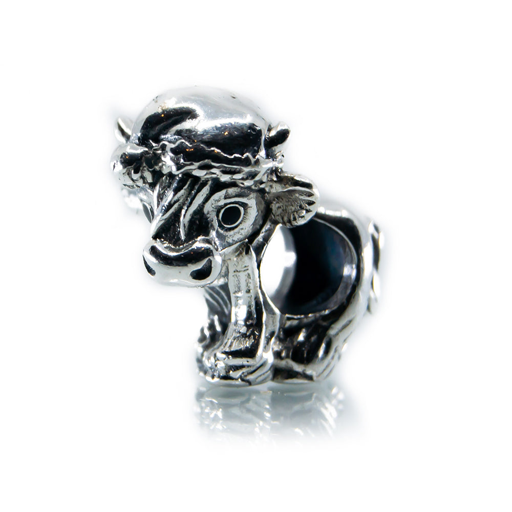 Aurora Charm Limited Edition – Scotch the Christmas Cow silver sterling-silver Bead by The Alternative Bead. Your official Aurora Charm Retailer from Germany