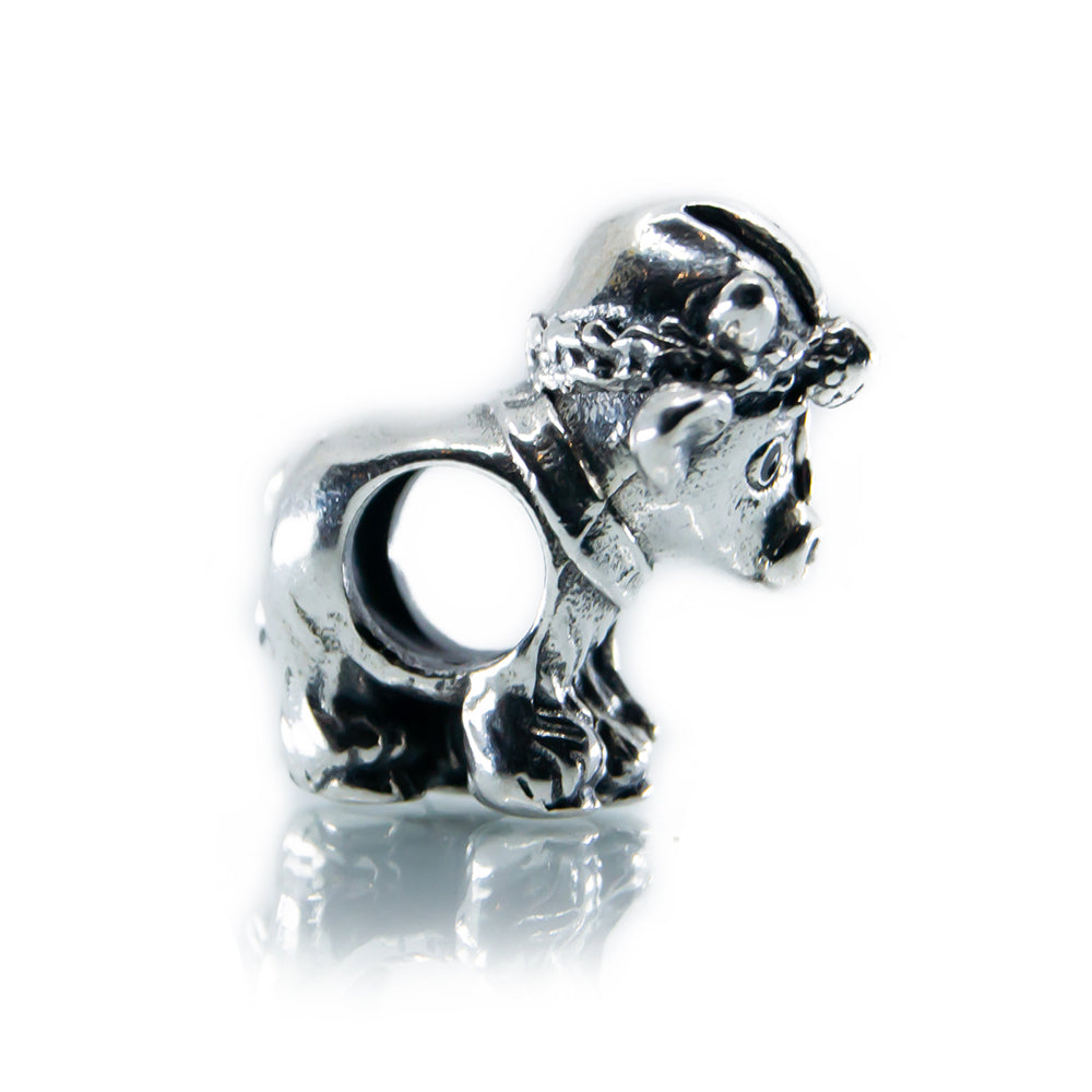 Aurora Charm Limited Edition – Scotch the Christmas Cow silver sterling-silver Bead by The Alternative Bead. Your official Aurora Charm Retailer from Germany