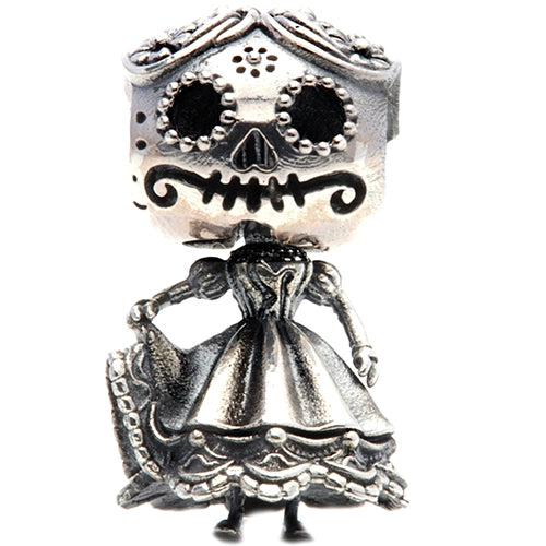 Ogerbeads Lola Fiesta – the Sugar Skull Sweetie silver sterling-silver Dangle by The Alternative Bead. Your official Ogerbeads Retailer from Germany