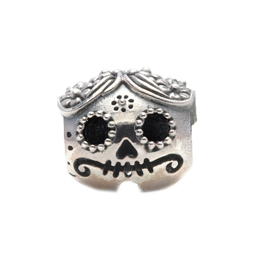 Ogerbeads Lola Fiesta – the Sugar Skull Sweetie silver sterling-silver Dangle by The Alternative Bead. Your official Ogerbeads Retailer from Germany