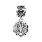 Elfbeads Lotus Dragon silver sterling-silver Dangle by The Alternative Bead. Your official Elfbeads Retailer from Germany