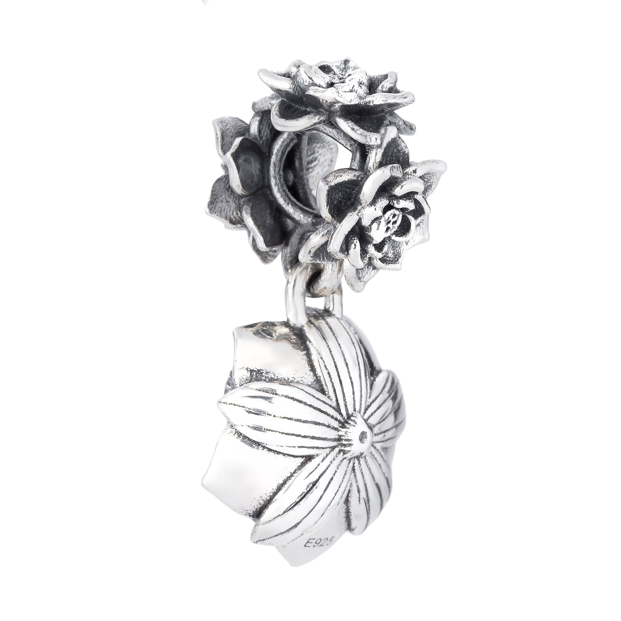 Elfbeads Lotus Dragon silver sterling-silver Dangle by The Alternative Bead. Your official Elfbeads Retailer from Germany