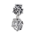 Elfbeads Lotus Dragon silver sterling-silver Dangle by The Alternative Bead. Your official Elfbeads Retailer from Germany